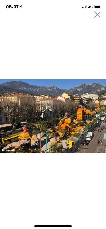 Menton Centre Vue Imprenable Sur Mer Et Jardin Bioves Exteriör bild