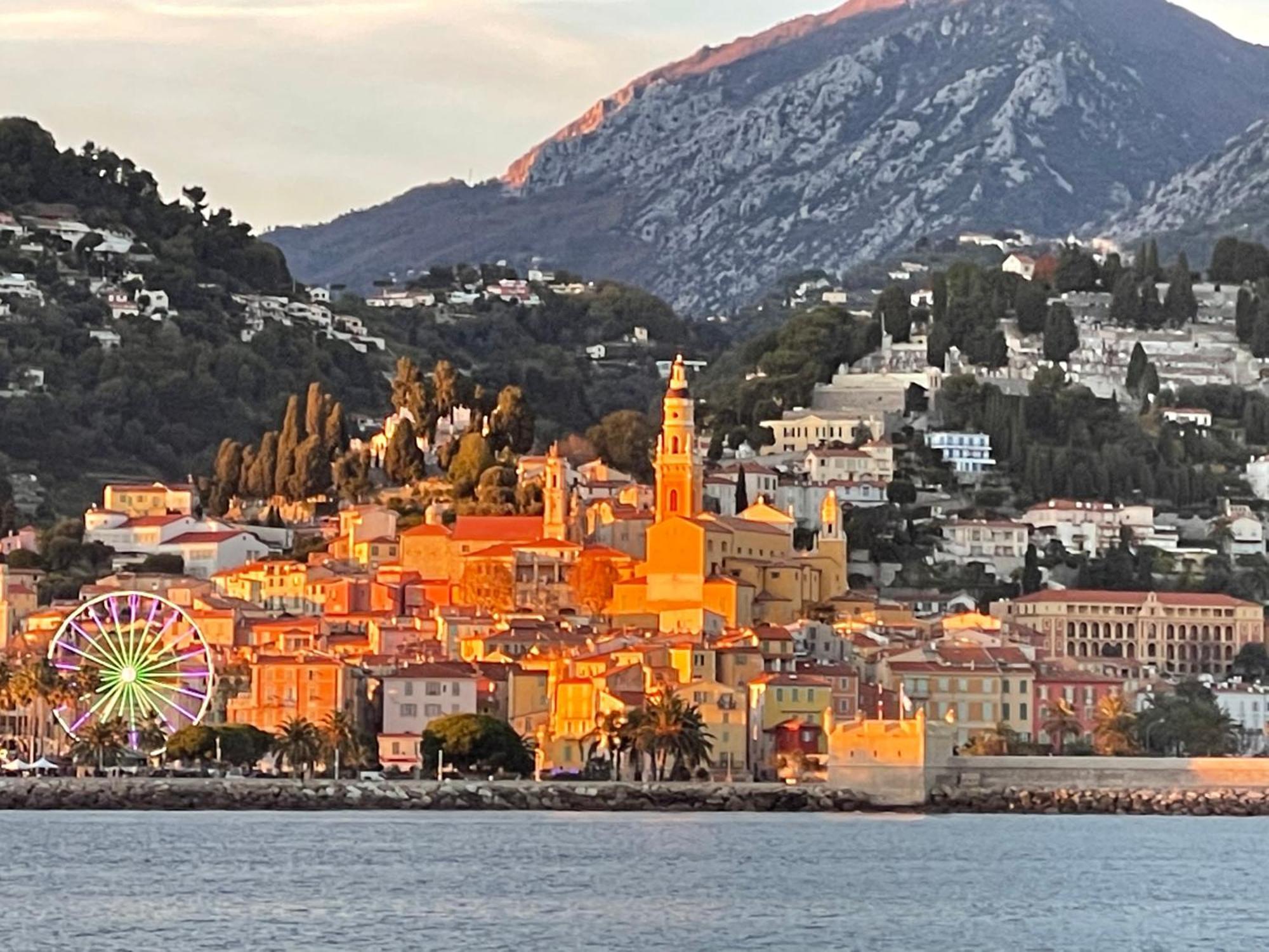 Menton Centre Vue Imprenable Sur Mer Et Jardin Bioves Exteriör bild