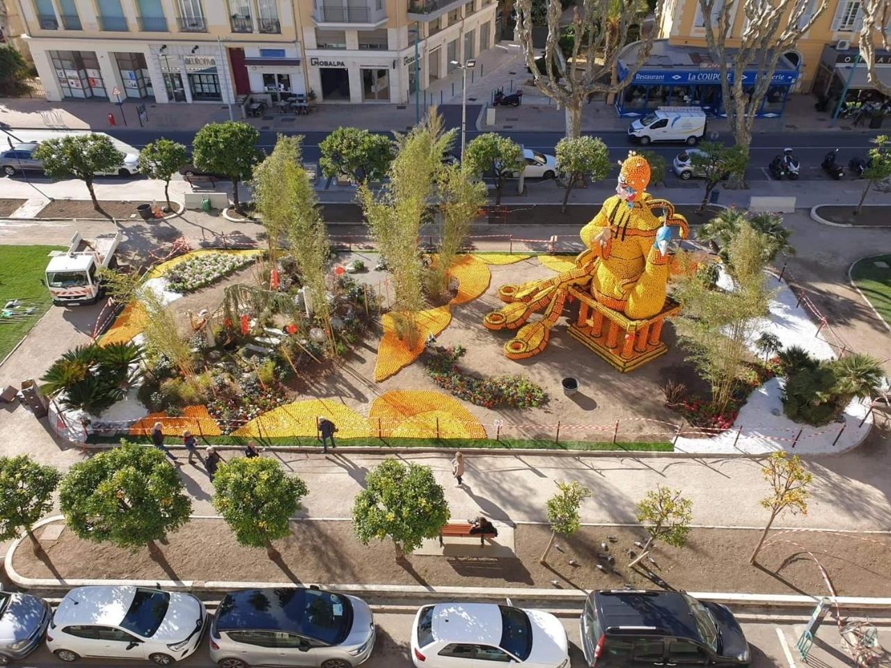 Menton Centre Vue Imprenable Sur Mer Et Jardin Bioves Exteriör bild