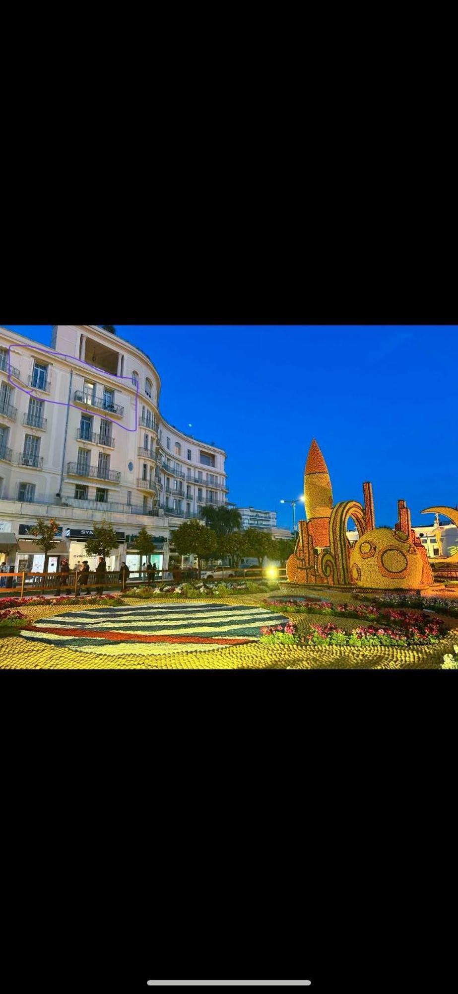 Menton Centre Vue Imprenable Sur Mer Et Jardin Bioves Exteriör bild